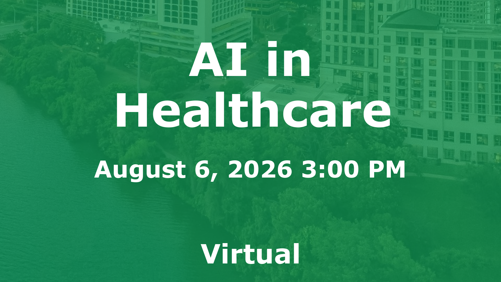 AI in Healthcare event image